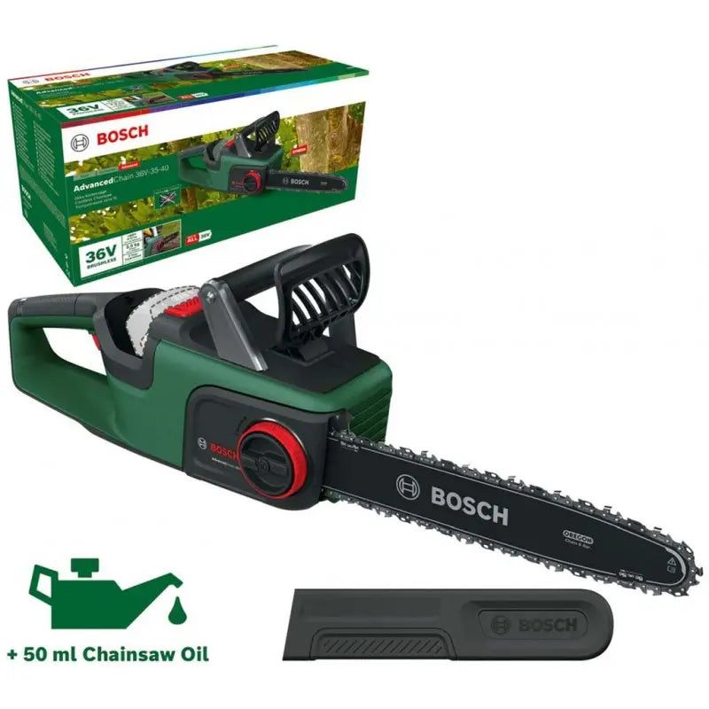 Bosch Motosega AKU 36V 35 cm, senza batteria e caricabatterie 06008B8601