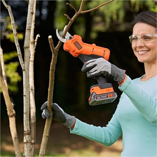 BLACK+DECKER Cesoie per rami a batteria da 18V, 1 batteria 2,0 Ah Li-Ion