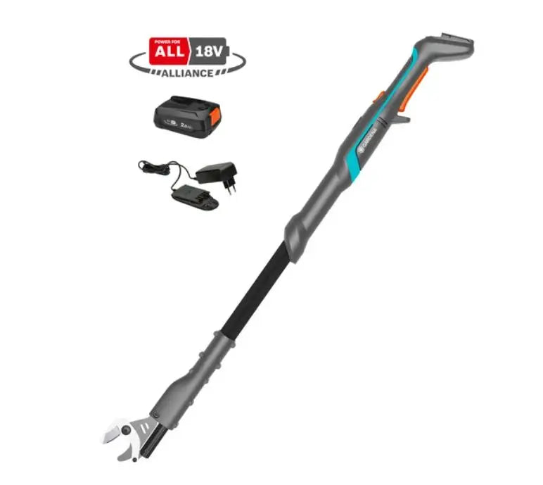 Gardena - troncarami AKU 18V EasyCut 110/18V P4A, 1x batteria 2,0 Ah, caricabatterie 14772-20