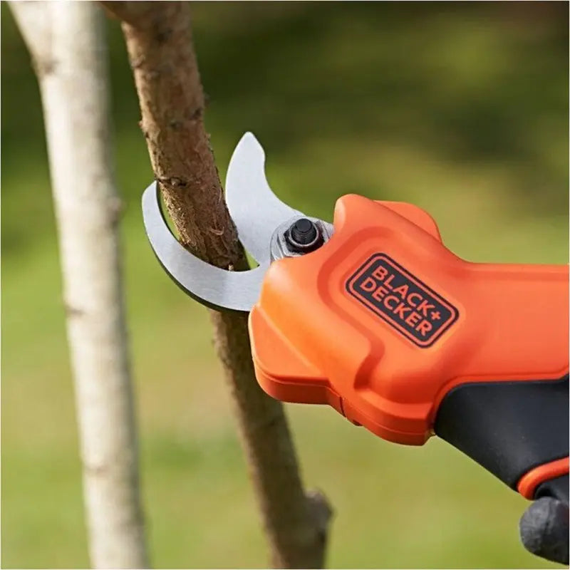 BLACK+DECKER  Cesoie per rami a batteria da 18V, 1 batteria 2,0 Ah Li-Ion