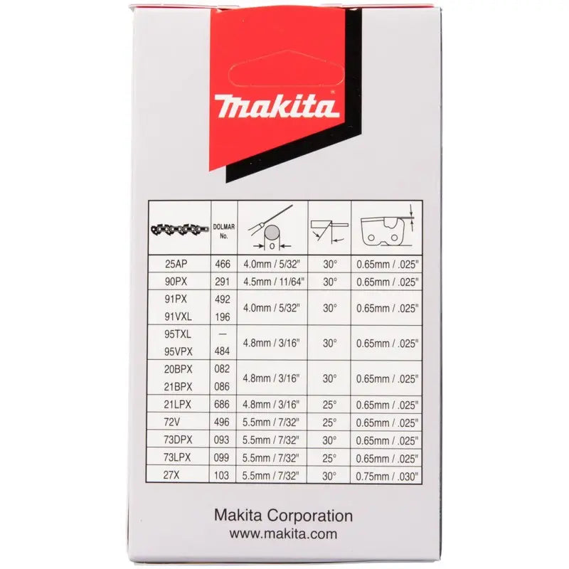 Makita Accessori - Catena di ricambio per sega, lunghezza 33 cm 191H22-0